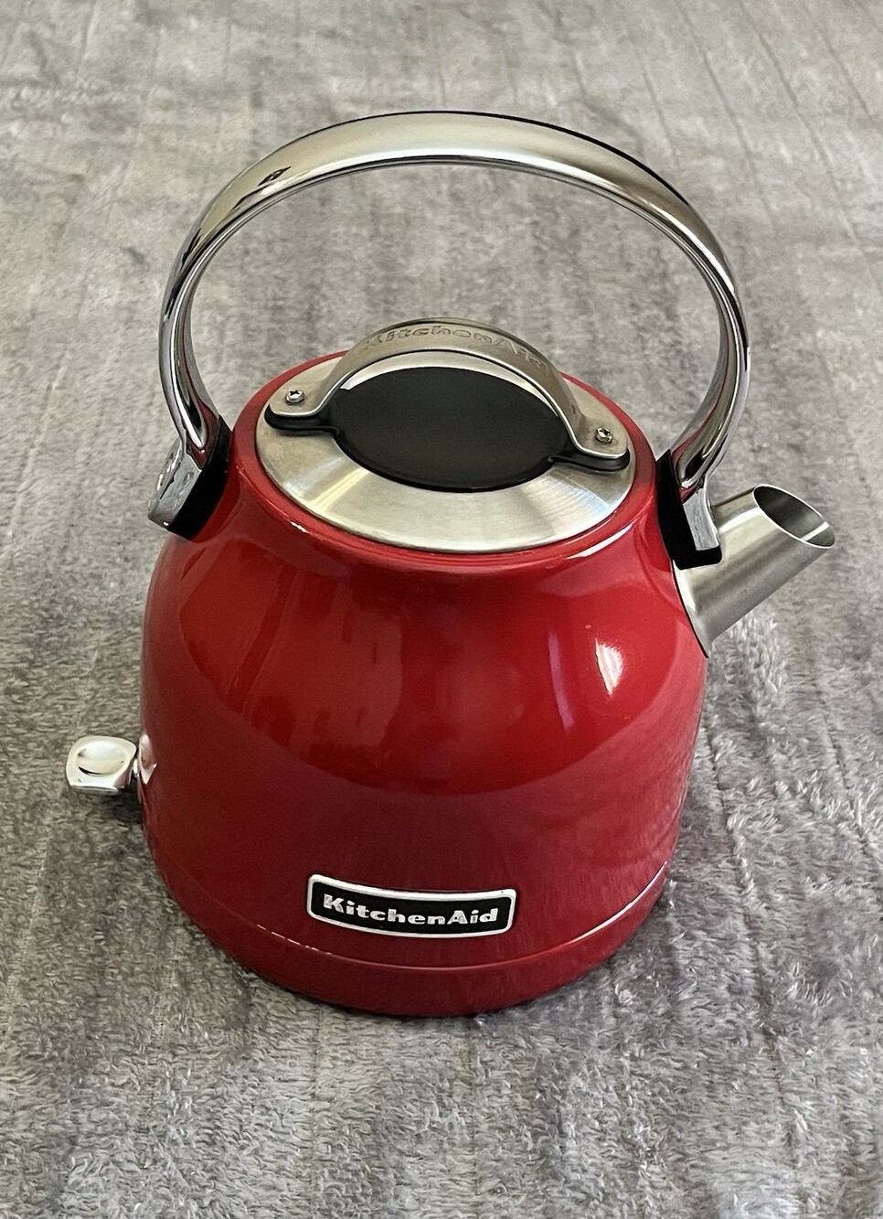 KitchenAid Electric Water Tea Kettle 1.25L Empire Red (Base Is Missing) Stainle